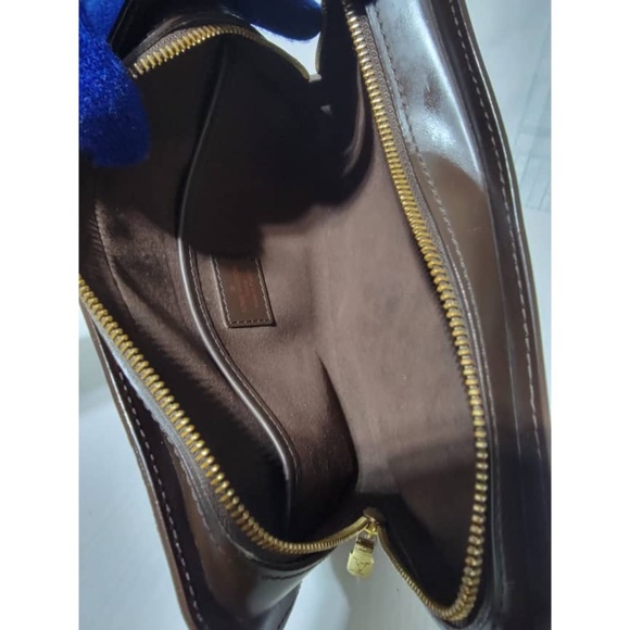 Authentic LOUIS VUITTON Damier Ebene Pochette Saint Louis Clutch Bag Bro… - Picture 15 of 16